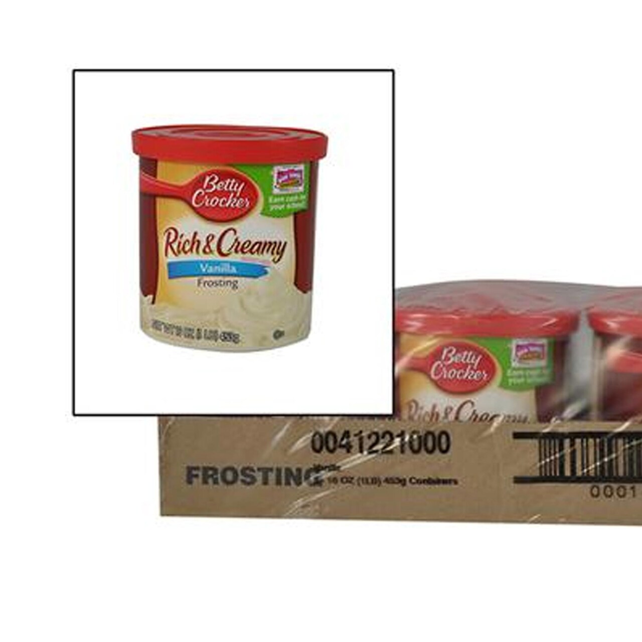 Betty Crocker Rich and Creamy Vanilla Frosting, 16 Ounce 8 Cans Per Case